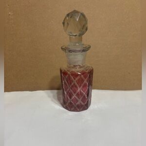 Flash glass raspberry perfume bottle